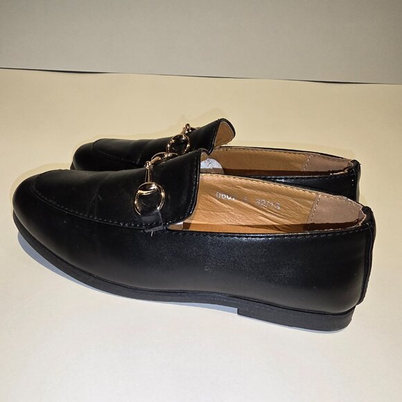 Romano Boys Black Faux Leather Loafers - Picture 6 of 7